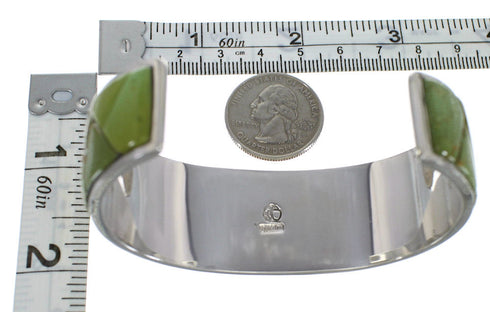 Silver Southwestern Turquoise Well-Built Cuff Bracelet CX49894